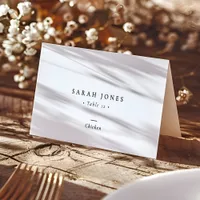 Elegant Minimal Modern Calligraphy Script Wedding Place Card