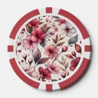 Cherry Blossom Poker Chips