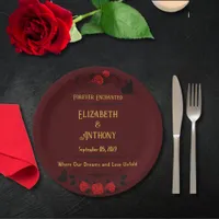 Forever Enchanted Wedding Paper Plates