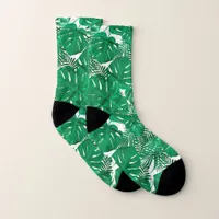 Botanical Tropical Leaves Socks