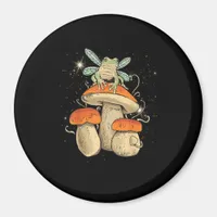 Cute Cottagecore Aesthetic Mushroom Frog Goblincor Magnet