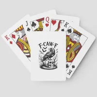 Halloween F-Caw-F Bird Crow Women Men Trendy Casua Poker Cards