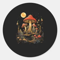 Cottagecore Mushroom Cottagecore Aesthetic Goblinc Classic Round Sticker
