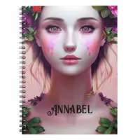 Beautiful Ethereal Enchanted Woman Fantasy Art Notebook