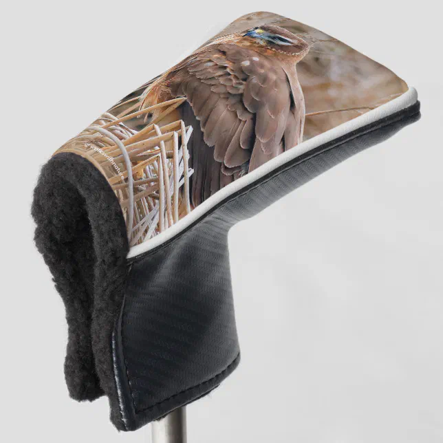 Beautiful Northern Harrier Hawk in the Marshes Golf Head Cover