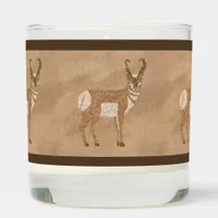 Southwest Pronghorn Standing Antelopes Design Scented Candle