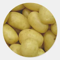 Potatoes Classic Round Sticker