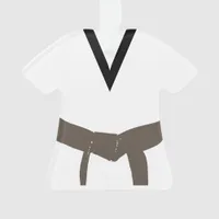 Martial Arts Brown Belt Uniform Ornament