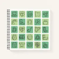 St. Patrick's Hand Drawn Icons ID635 Notebook