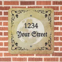 Magical Goth Address Metal Sign