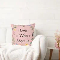 "Home is Where Mom is" throw cushion