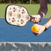 Adorable Dog Pattern  Pickleball Paddle