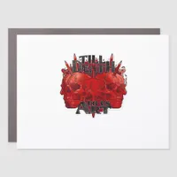 Till Death Do Us Part Classic – Skeleton Slogan Car Magnet