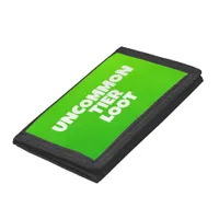 Uncommon Loot Gamer Kids Neon Green Trifold Wallet