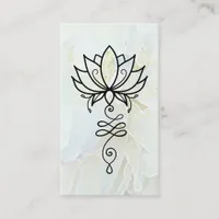*~* Lotus Ombre Reiki Nirvana Sacred Geometry Business Card