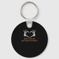 Halloween Haunted Heart Skeletal Bone Chilling Cla Keychain