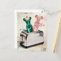 Vintage Dresses in a Toaster Postcard