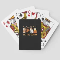 Tis The Season German Shorthaired Dog Fall Pumpkin Poker Cards