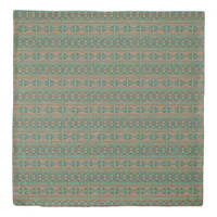 Southwestern Copper Teal Geometric Pattern Queen Duvet Cover