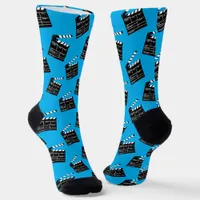 Hollywood Movie Filmmaker Fun Clapboard Socks