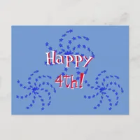 Postcard - Fireworks Pinwheels