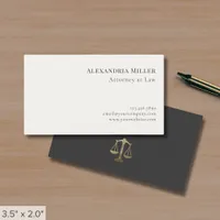 Minimal Classic Lawyer Business Card