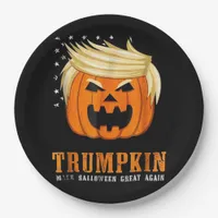 Trumpkin - Best Halloween Costume Tri-Blend Paper Plates