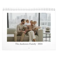 12 Personalized Monthly Custom Family Photos Calendar