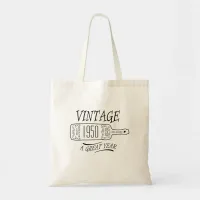 Vintage aged to perfection tote bag