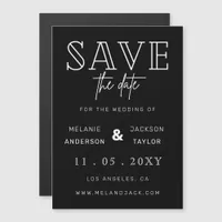 Minimalist Stylish Handwritten Save the Date Magnetic Invitation