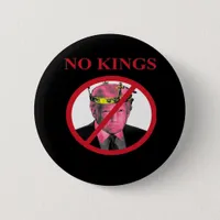 No Kings Anti Creative Graphic Style Button