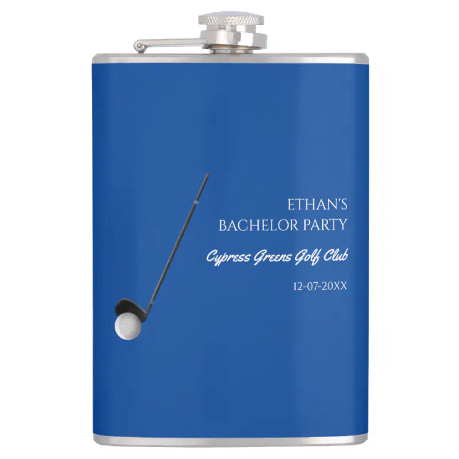 Golf Bachelor Party - Golfing trip Classic Stylish Flask