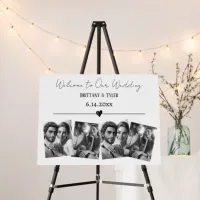 Welcome to our Wedding | Black and White Sign