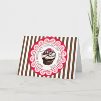 Happy Chocolate Cupcake Day Blank Greeting Card