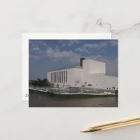 floodwaters in Burlington, Iowa sunny day Postcard