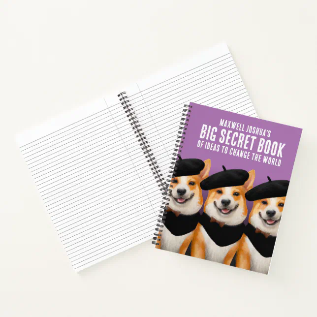 Cute Chic Corgi Dogs Big Book of Secrets