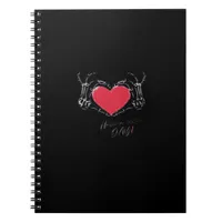 Have A Nice Day! Skeleton Hands With Heart Classic Notebook