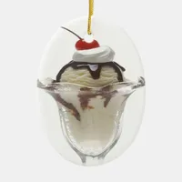 Chocolate Ice Cream Sundae Ornament