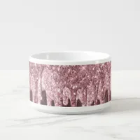 Rose Gold  Pink Glitter and Sparkle Bowl