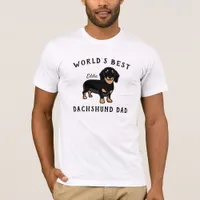 World's Best Dachshund Dad Personalized Dog's Name T-Shirt