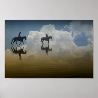 Beach Riding Poster