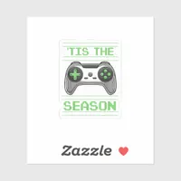 Tis The Season Video Games Christmas Xmas Gamer Sticker
