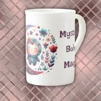 Mystical Boho Magic Maroon | Bone China Mug