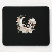 Aesthetic Moon Goblincore And Cottagecore Mushroom Mouse Pad