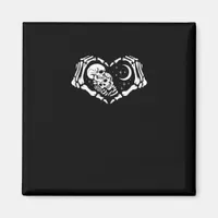 Skeletons Heart  Hands Magnet