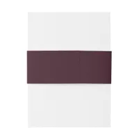 Dark Plum Velvet Invitation Belly Band