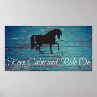 Keep Calm and Ride On Poster