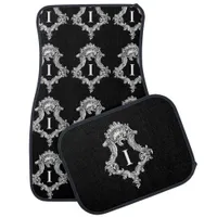 I Monogram Initial Set of Car Mats