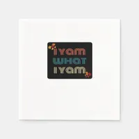 I Yam What I Yam Funny Fall Design Classic Meme Qu Napkins