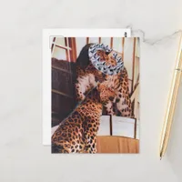Royal Big Cats Collage Postcard
